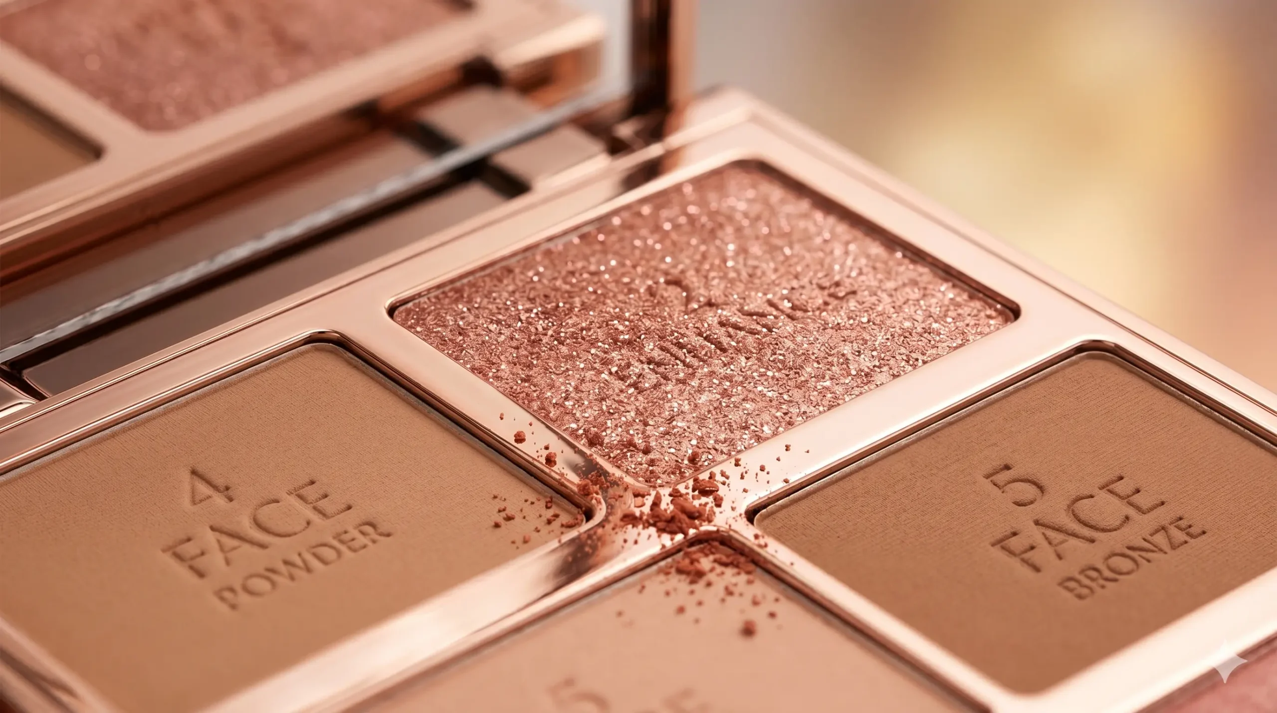 نمایش کامل پالت Charlotte Tilbury Hollywood Instant Look Pretty Glowing Beauty و Dreamy Bronzed Beauty